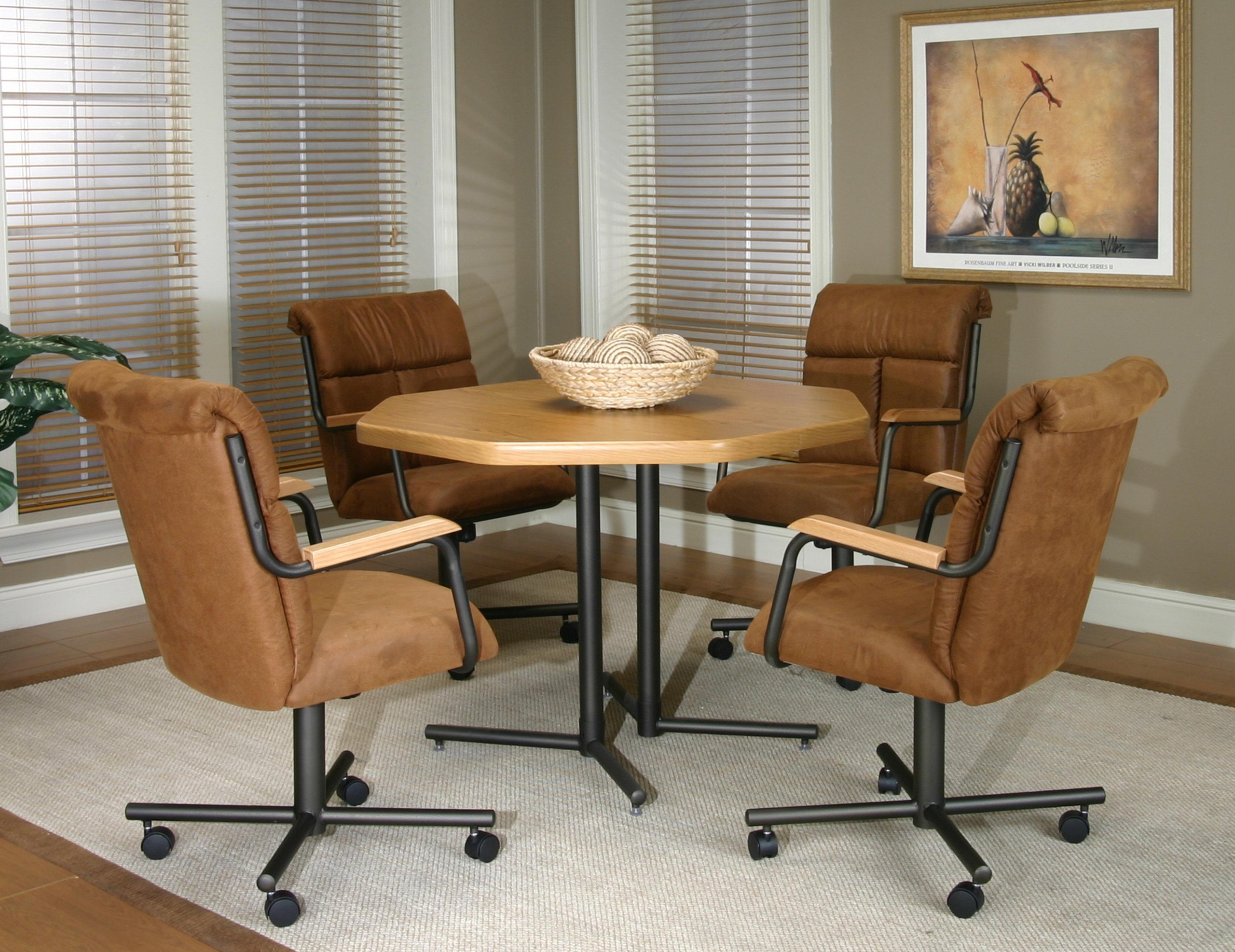 Kitchen sets with online caster chairs