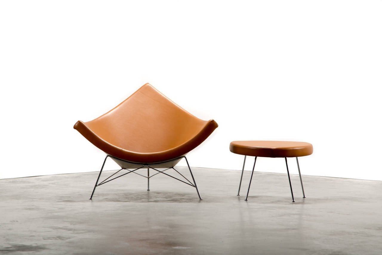George Nelson for Herman Miller Coconut Chair and Ottoman ...