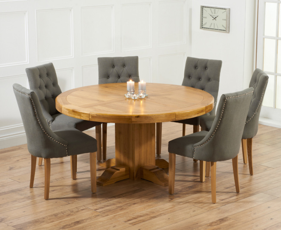 Round Dining Table For 6 You Ll Love In, Round Extendable Dining Table Set With 6 Chairs