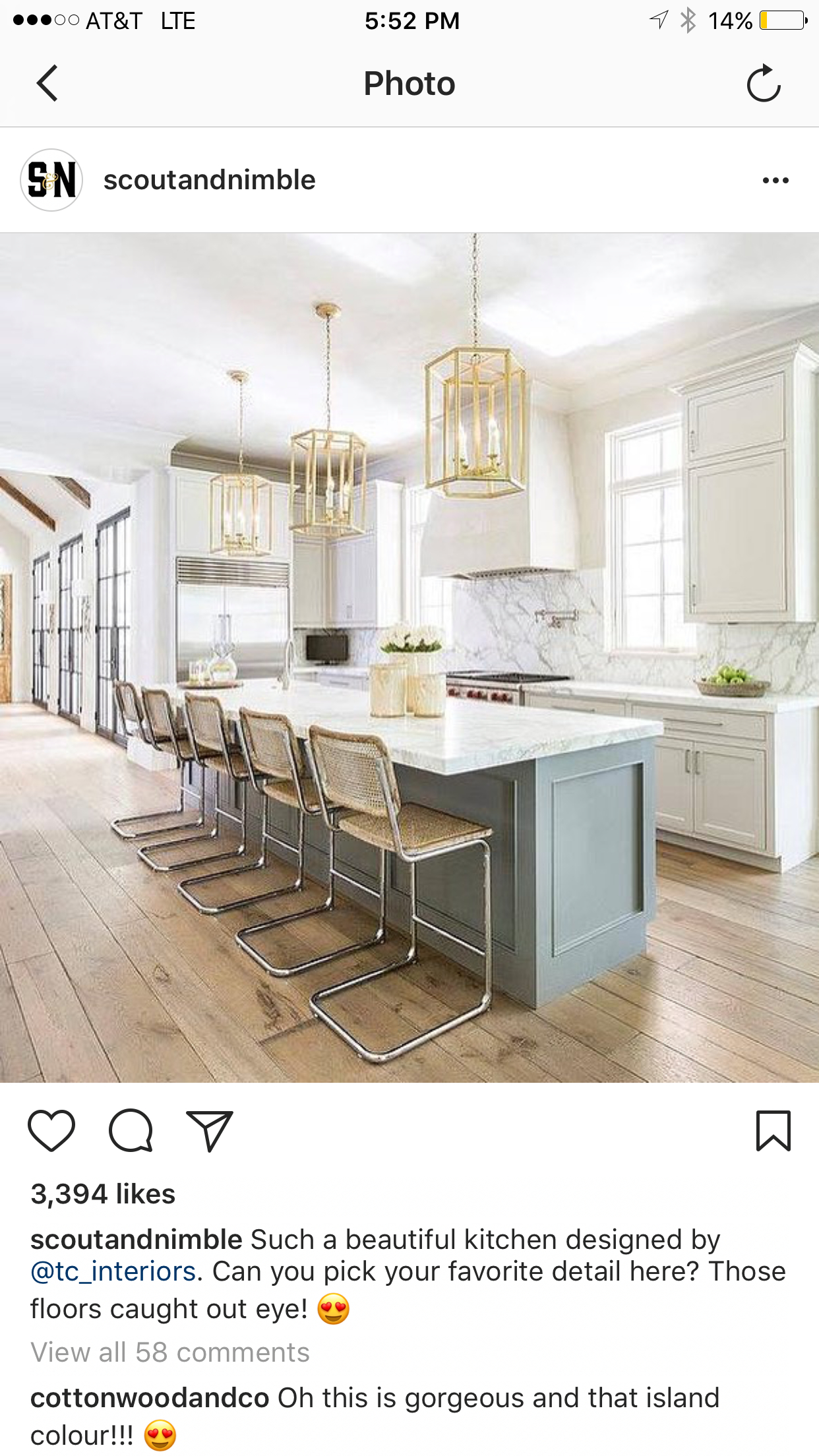 Gray Kitchen Island with Vintage Bar Stools - Transitional ...