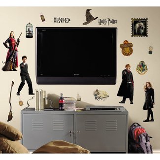 22 large Harry Potter repositionable wall stickers