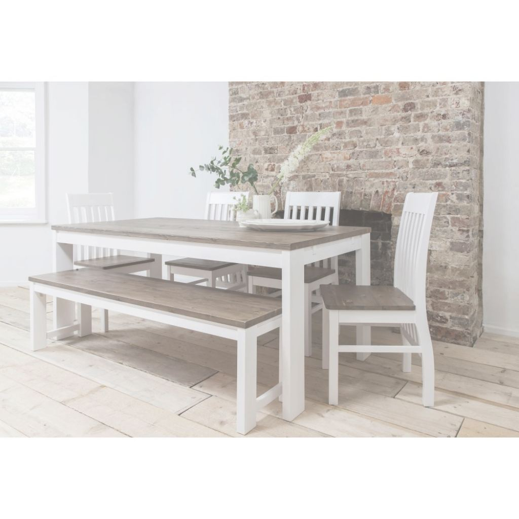 white dining table bench seat