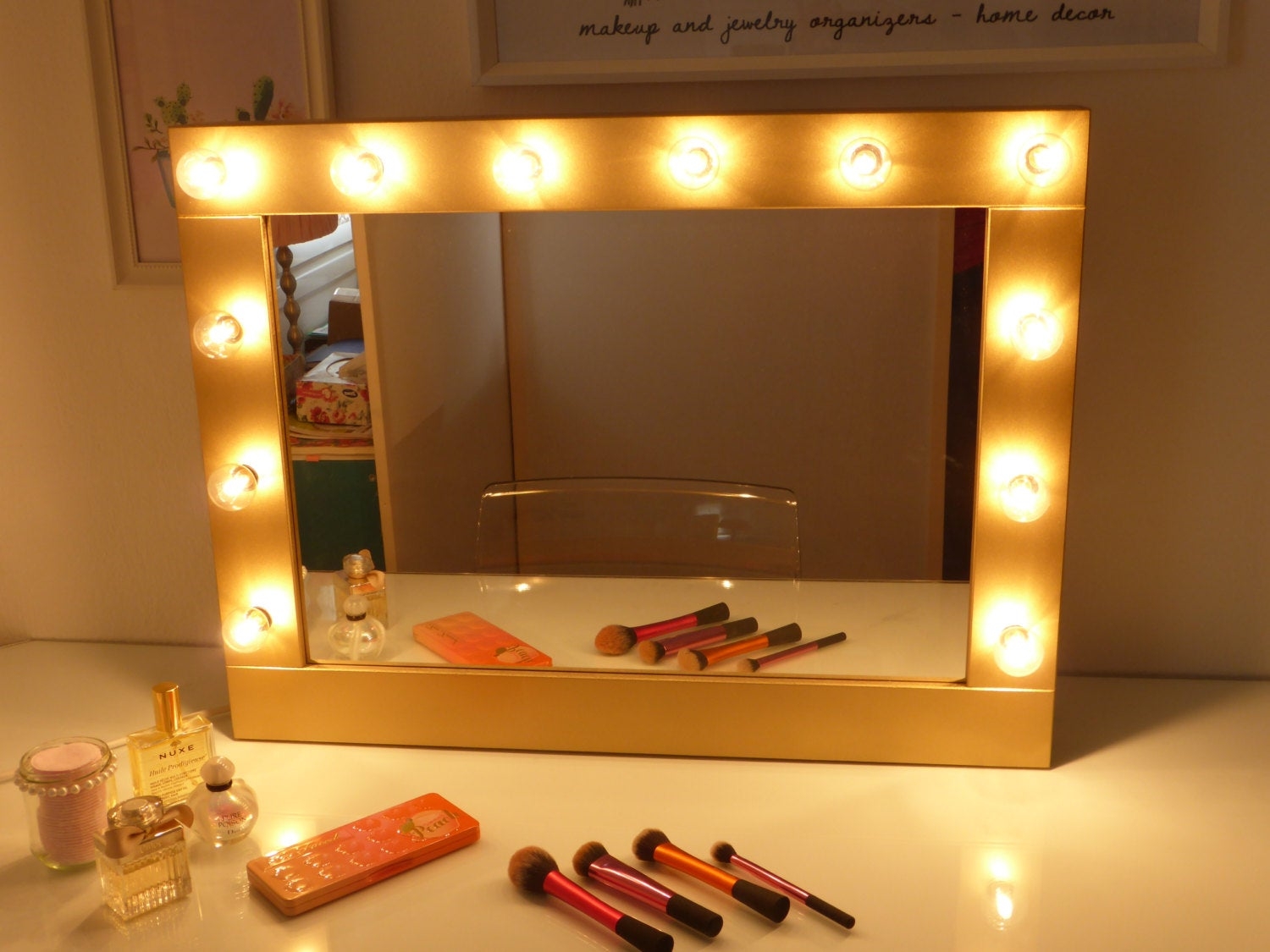 50 Vanity Mirror With Light Bulbs, Hollywood Vanity Mirror With Lights Set