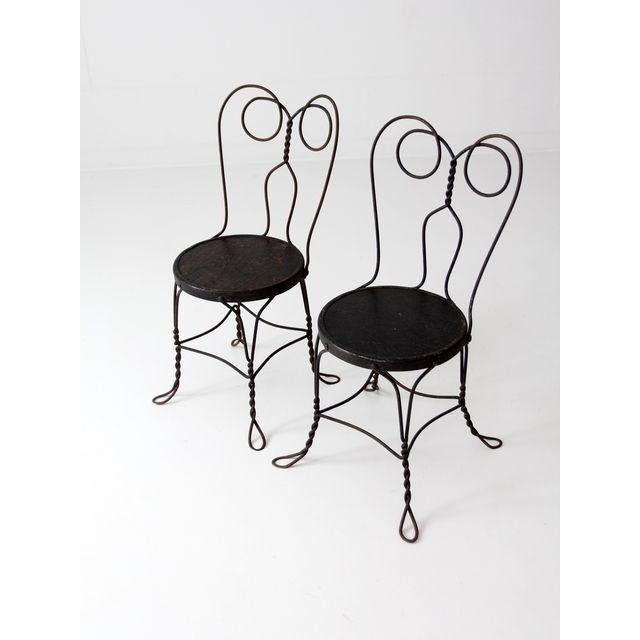 Ice Cream Parlor Chairs - A Pair | Chairish