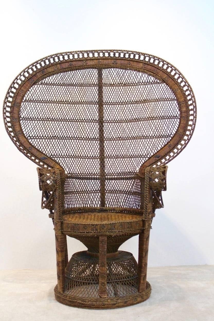 Iconic Rattan Peacock Chair, 1970s at 1stdibs