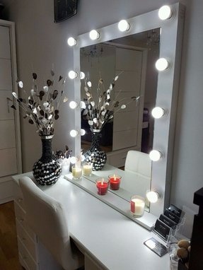50 Vanity Mirror With Light Bulbs, Big Makeup Vanity Mirror With Lights