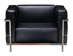 Le Corbusier Grand Firm Comfort Leather Lounge Chair