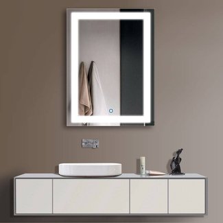 LED Bathroom Wall Mirror Illuminated Lighted Vanity Mirror ...