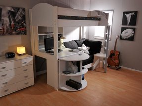 Full Size Loft Bed With Desk You Ll Love In 2020 Visualhunt