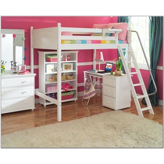 Full Loft Bed With Storage