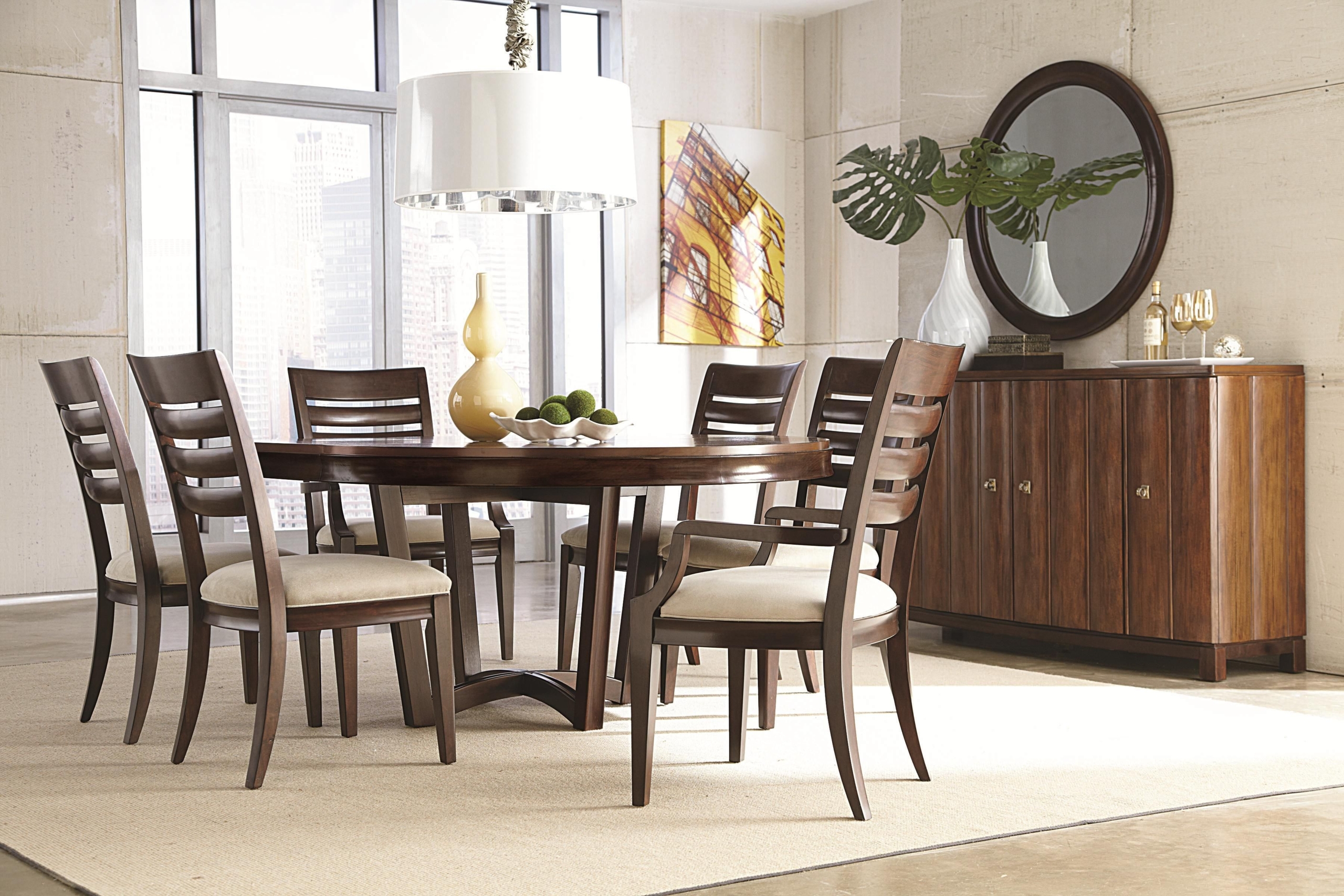 Round Dining Table For 6 Visualhunt, Modern Round Wood Dining Room Tables