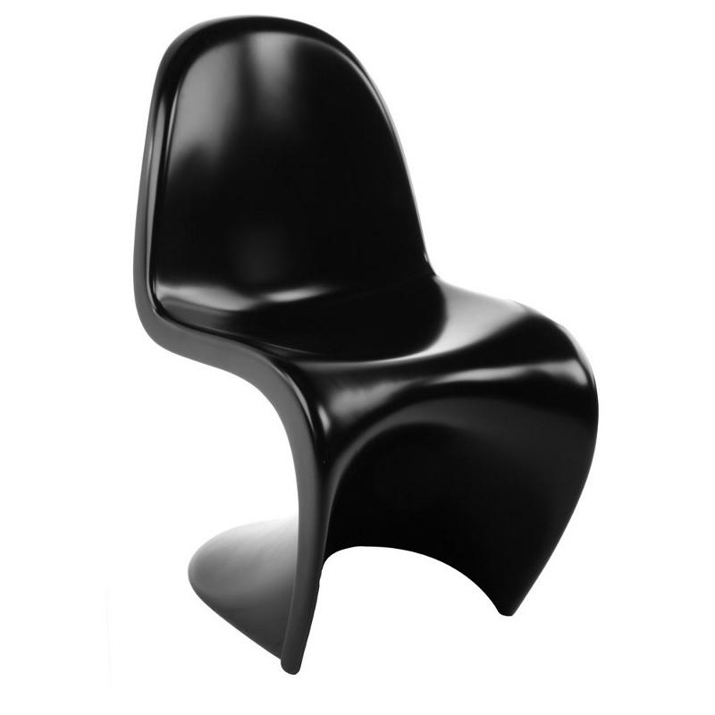 Panton Chair shiny black | | POPfurniture