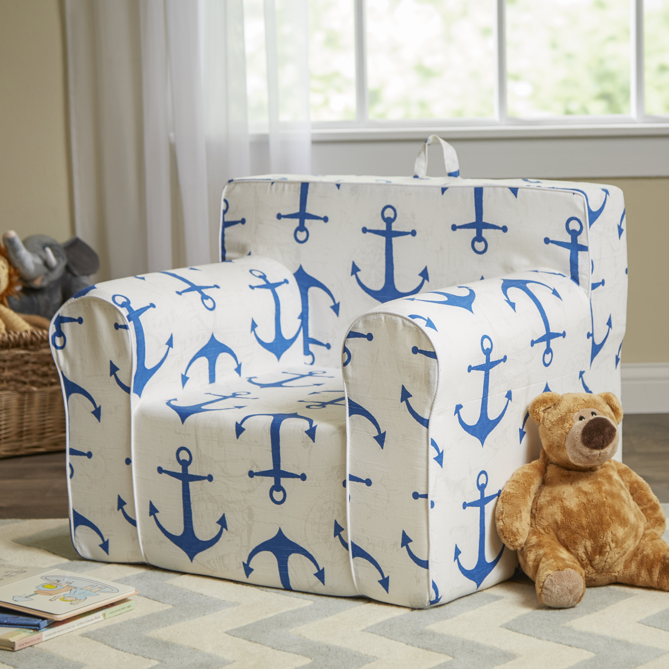 Personalized My Comfy Chair in Nautical Anchor