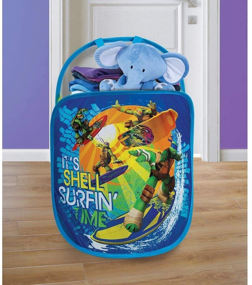 Playhut Pop N Play Laundry Tote - Teenage Mutant Ninja Turtles