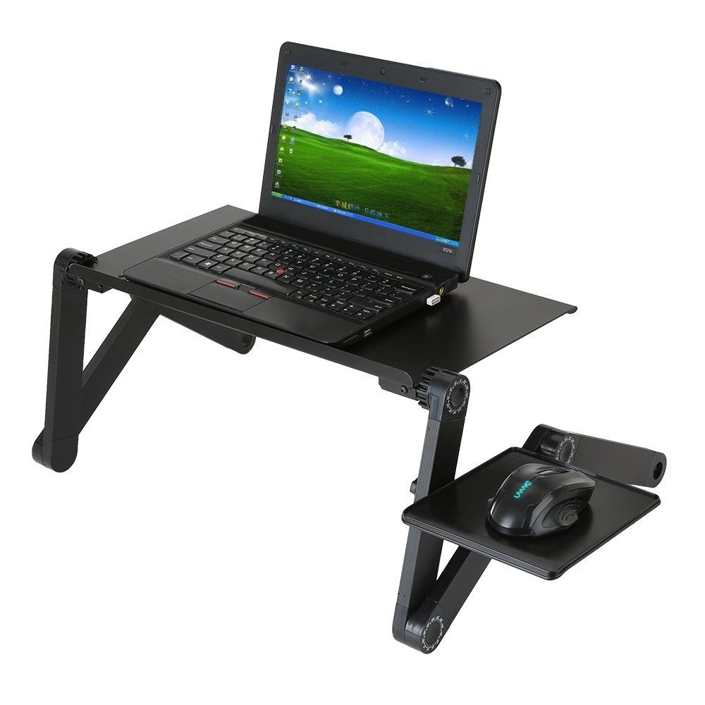 Portable Adjustable Laptop Desk Table Foldable 360 Degree ...