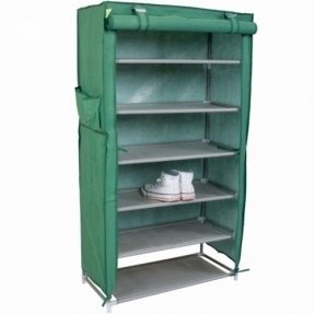 Practical 6 Tiers Shoe Rack with Cover Light Green |