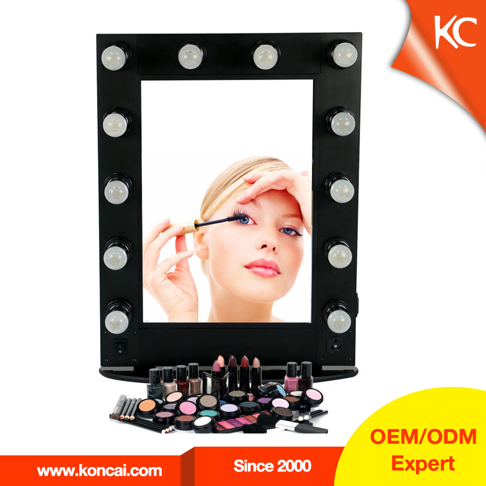 Professional Hollywood style Aluminum makeup mirror with ...
