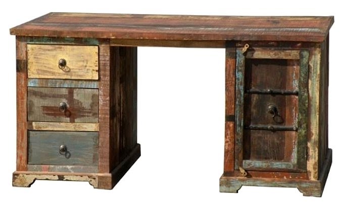 old timber desk