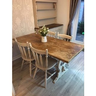 Shabby Chic Dining Table And Chairs Farmhouse • £249.99 ...