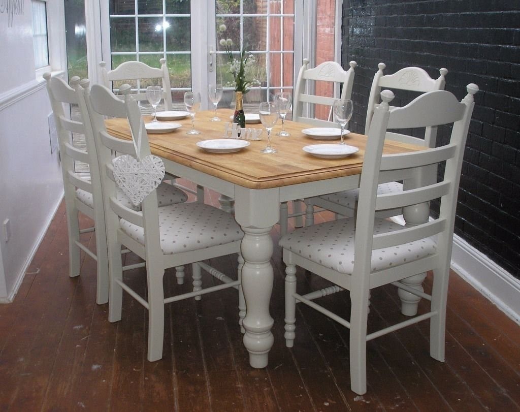 shabby chic dining table - TjiHome