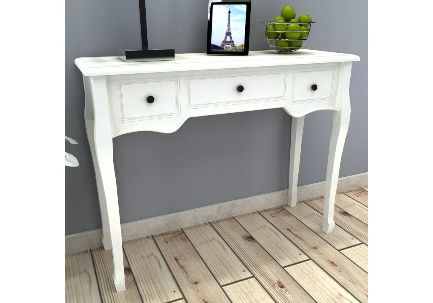 3 drawer console table ornate painted dressing table shabby chic bedroom home 