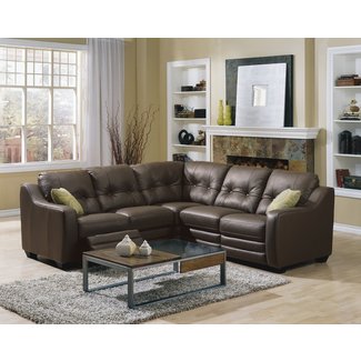 Image Result For Small Leather Sectional Sofa With Recliner