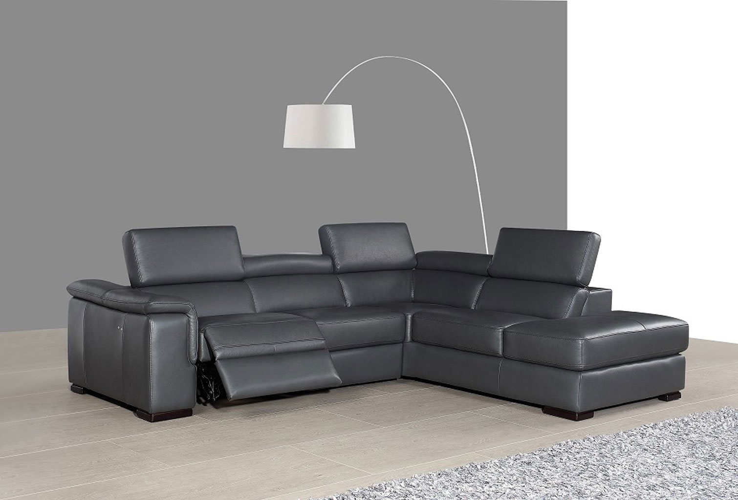 Small Sectional Sofa With Recliner, Low Profile Reclining Sectional Sofa
