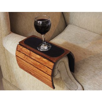 Bamboos Sofa Armrest Tray, Universal Couch Sofa Arm Table, Sofa