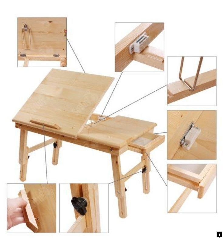 Laptop Table For Bed Visualhunt, Wooden Foldable Laptop Table