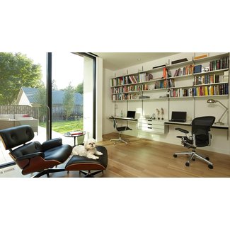 Space Saving Desk With Shelves. Designs Home Office With ...