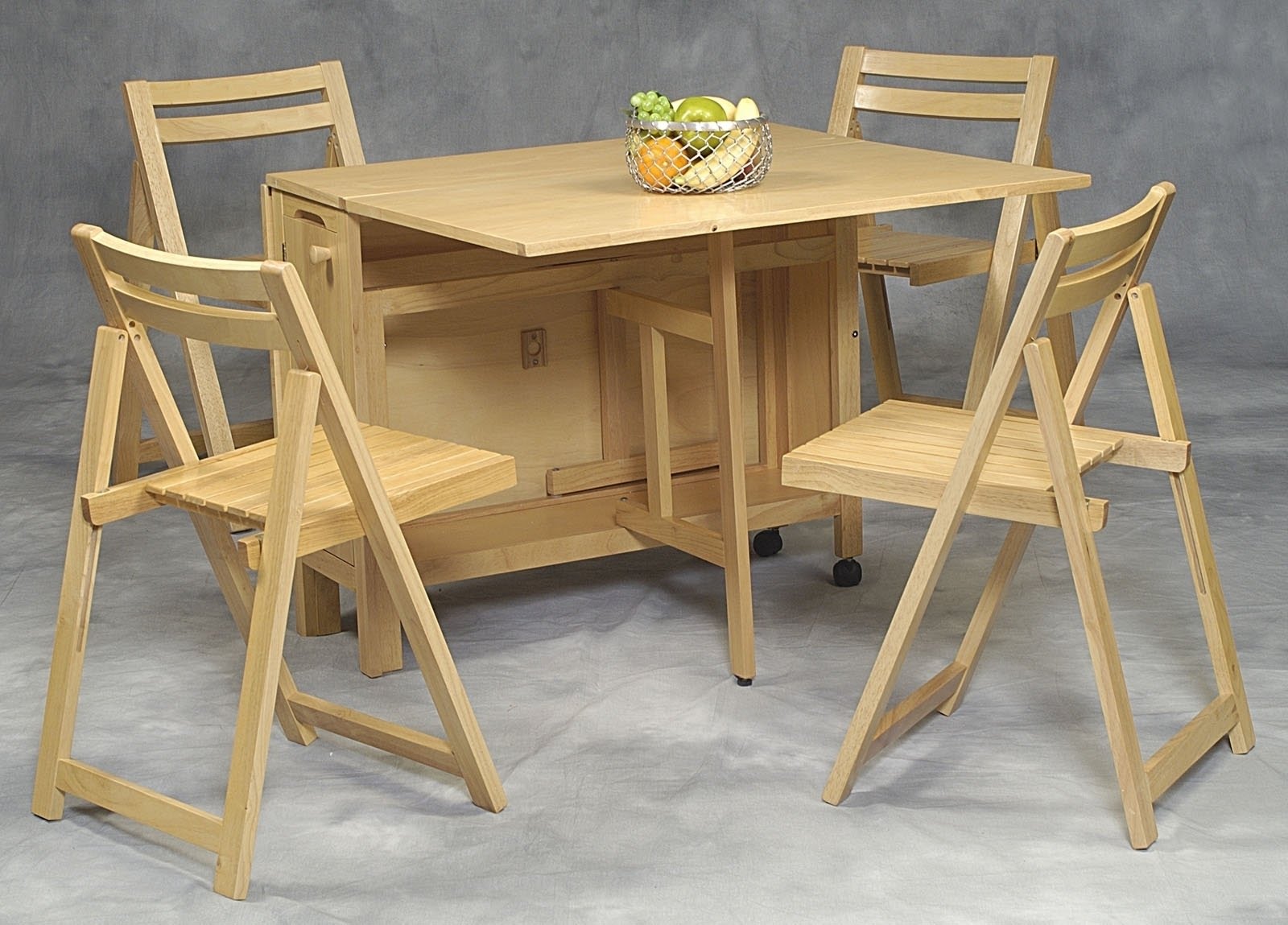 space saving drop leaf table and chairs