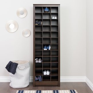 Space-Saving Shoe Storage Cabinet, Multiple Colors ...