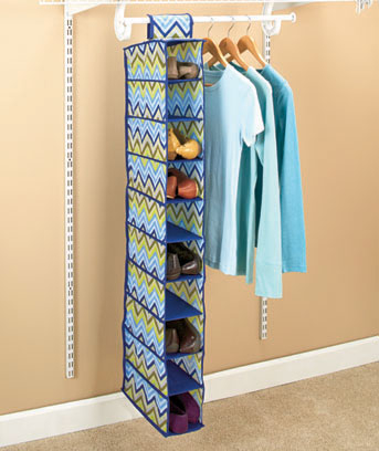 SPACE SAVING ZIGZAG 10-COMPARTMENT CLOSET SHOE STORAGE ...