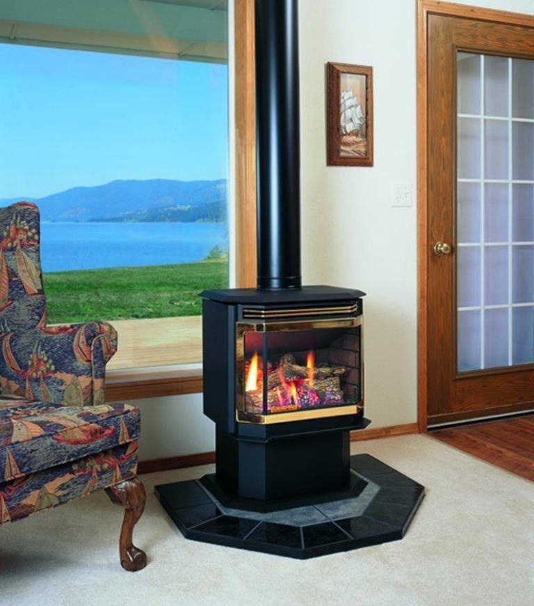 50 Free Standing Ventless Gas Fireplace Visual Hunt