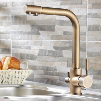 Antique Brass Kitchen Faucet You'll Love in 2021 - VisualHunt