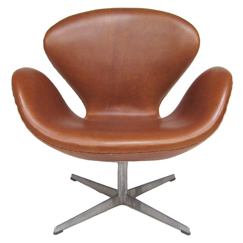 Swan Chair – Leather by Fritz Hansen