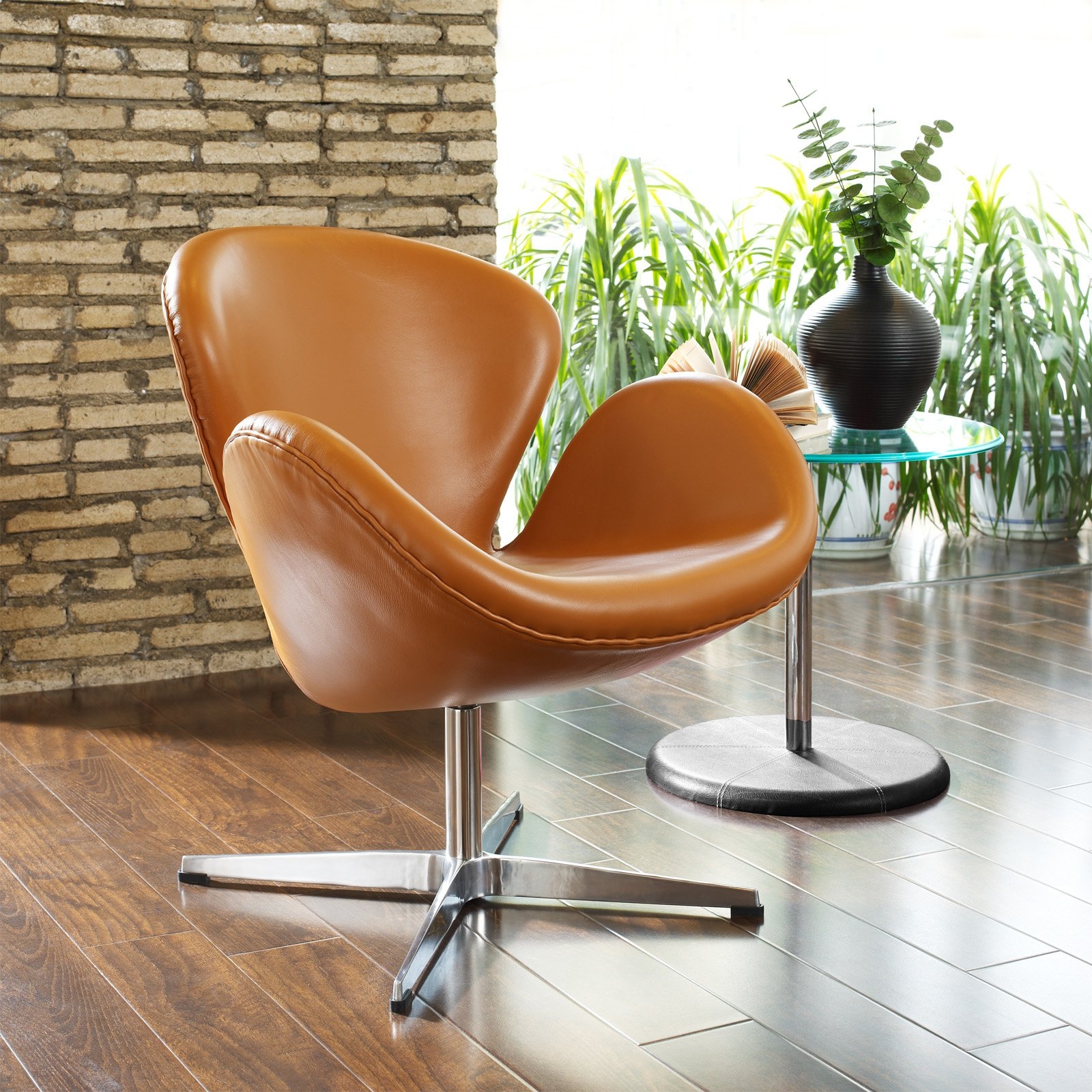 Swan Chair Reproduction - Leather Swan Chair