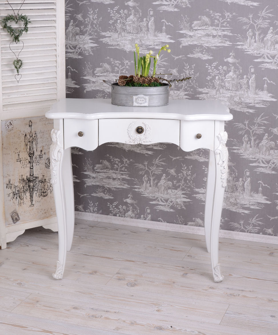 Wall Console Shabby Chic Table Console cottagestil Console Console Table Drawer 