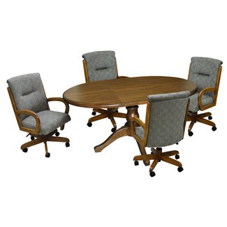 Tobias Designs - 42x42x60 Dinette with 265 Caster Chairs
