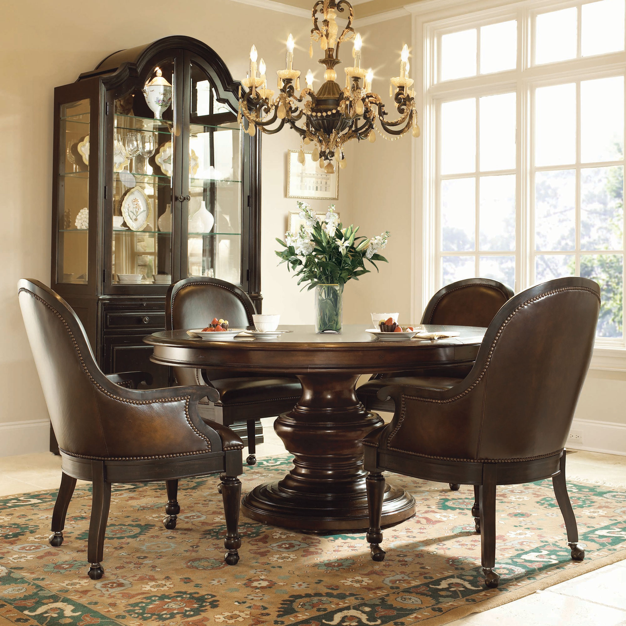 Dining Table On Casters - VisualHunt