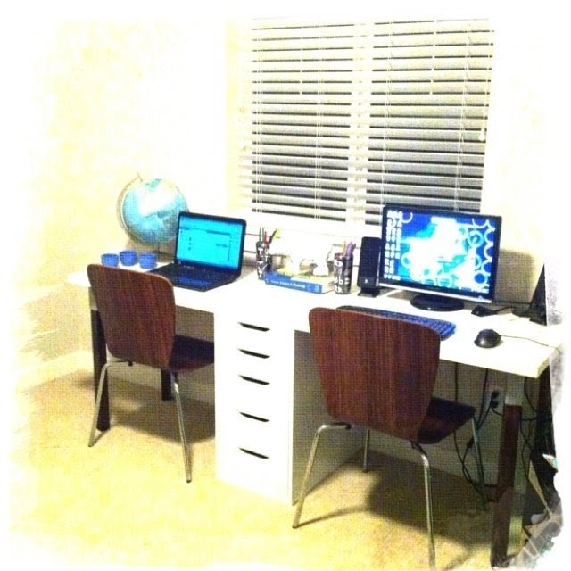 2 Person Desk Visualhunt, Diy Home Office Desk For Two Persons