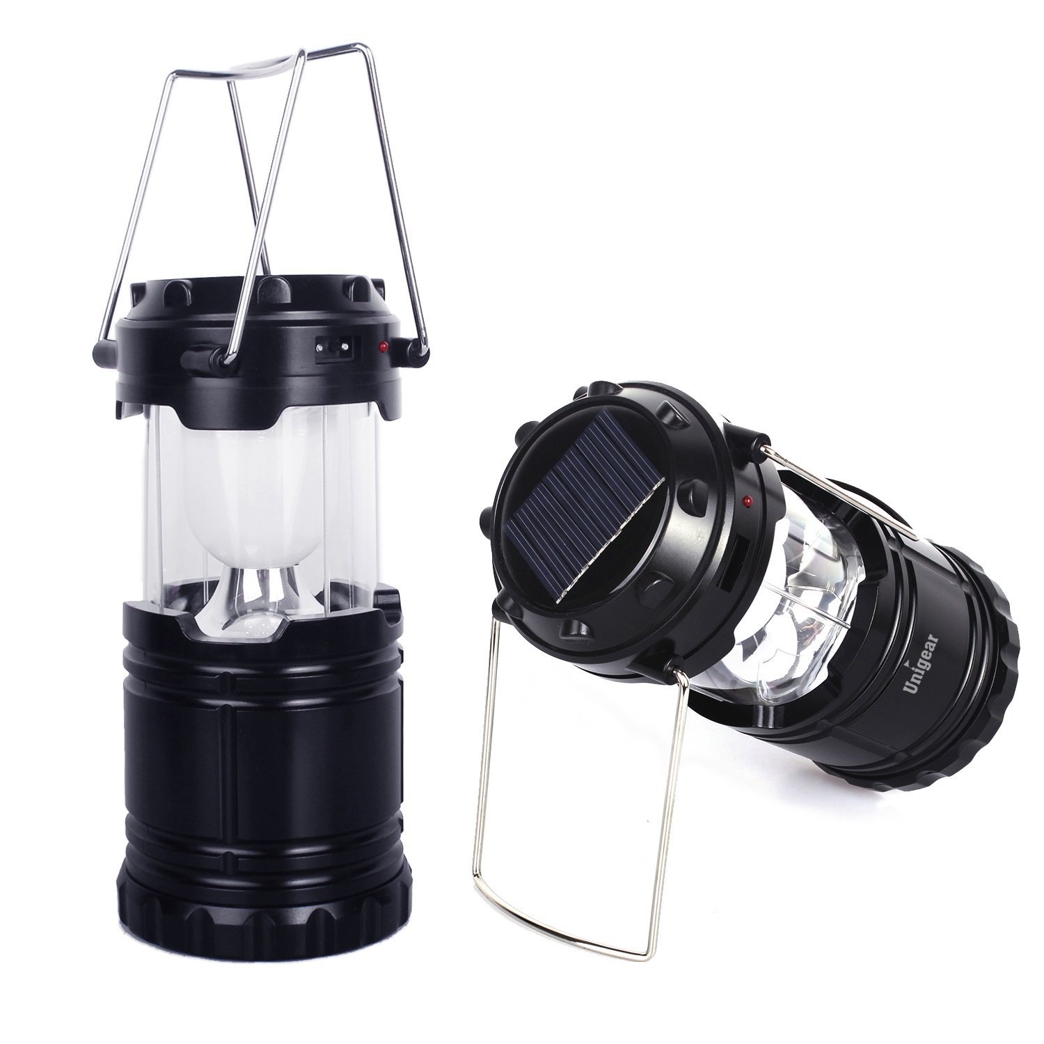 Unigear Solar Rechargeable Camping Lantern, Portable LED ...