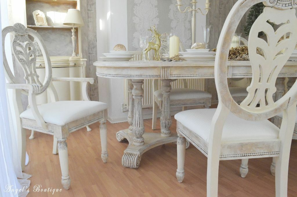 UNIQUE *** French Provence Shabby Chic Dining Table with ...