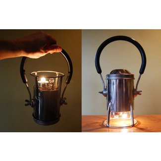 Vintage Conger Chrome Miners Lantern 9V Battery Powered