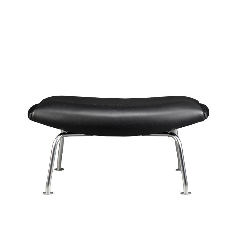 Vintage EJ-100 Ox Chair and Ottoman by Hans J. Wegner