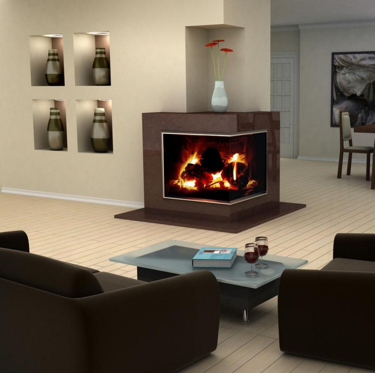 Indoor Corner Gas Fireplace I Am Chris   What Are Ventless Gas Fireplaces With Pictures 