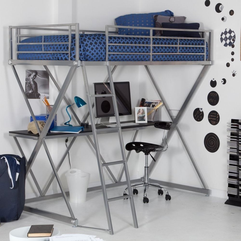 Full Size Loft Bed With Desk Visualhunt, Duro Z Bunk Bed Loft With Desk Black