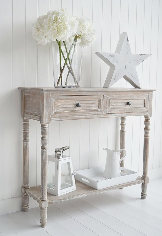 Wall Console Shabby Chic Table Console cottagestil Console Console Table Drawer 