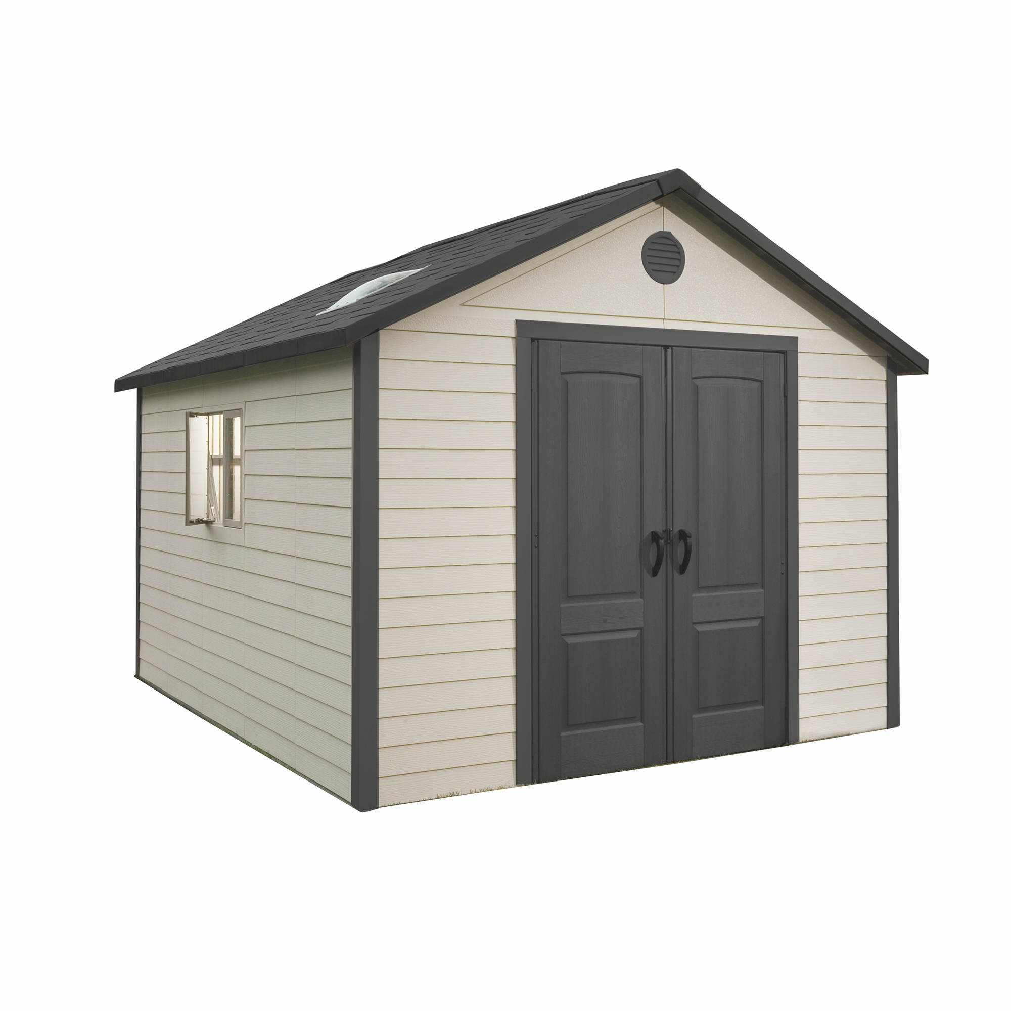 10 ft. W x 10 ft. D Plastic Storage Shed