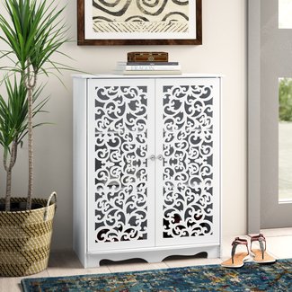 10 Pair Shoe Storage Cabinet Sculpture Work Door